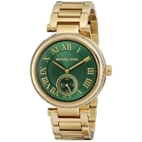 Michael Kors Skylar Emerald Green Dial Gold-to..