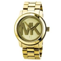 Michael Kors Goldtone Bracelet Champagne Dial ..