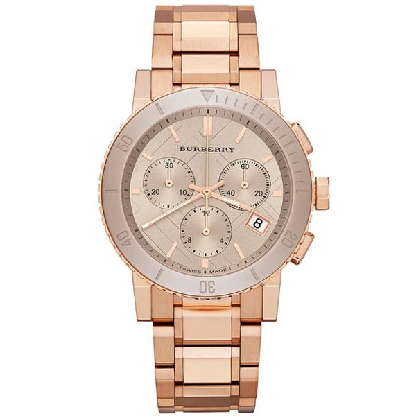Burberry Rose Gold-Finished Stainless Steel Watch BU9703