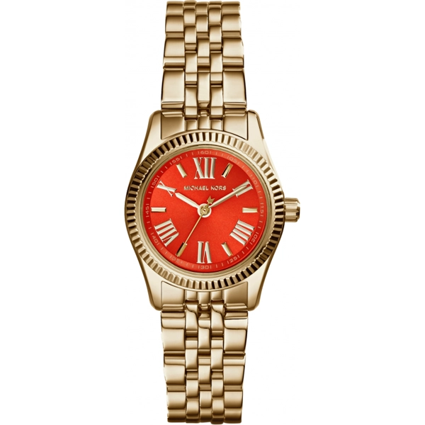 Michael Kors MK3284 Ladies Orange Petite Lexington Watch
