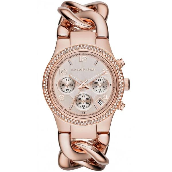 Michael Kors MK3247 Ladies Rose Gold Runway Twist Watch
