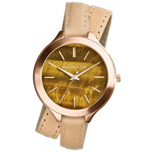 Michael Kors MK2328 Ladies Leather Runway Watch