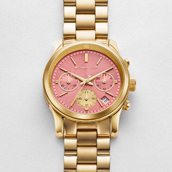 Michael Kors MK6161 Chronograph Dial Gold Tone Watch