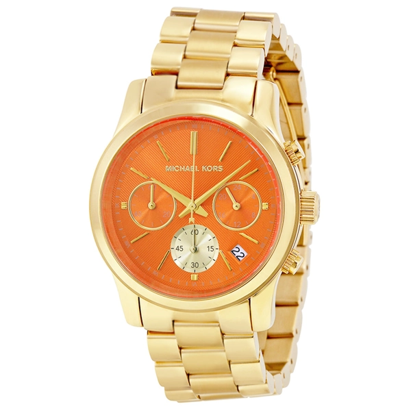 Michael Kors MK6162 Runway Chronograph Orange Dial Women's Watch