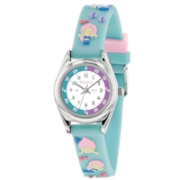 Tikkers TK0183 White Dial Silicone Strap Girls..