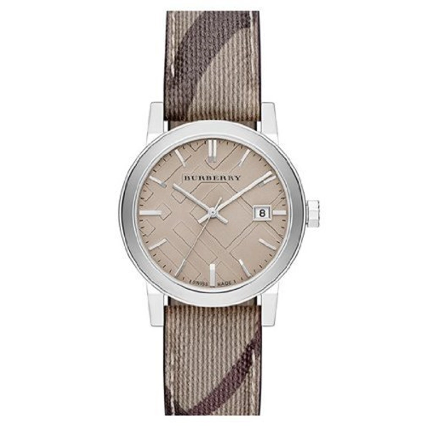 Burberry BU9118 Smoke Check Strap 34mm Womens Watch