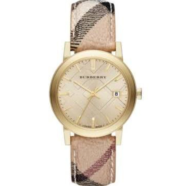 Burberry BU9026 Gold Dial Stainless Steel Ladies Watch