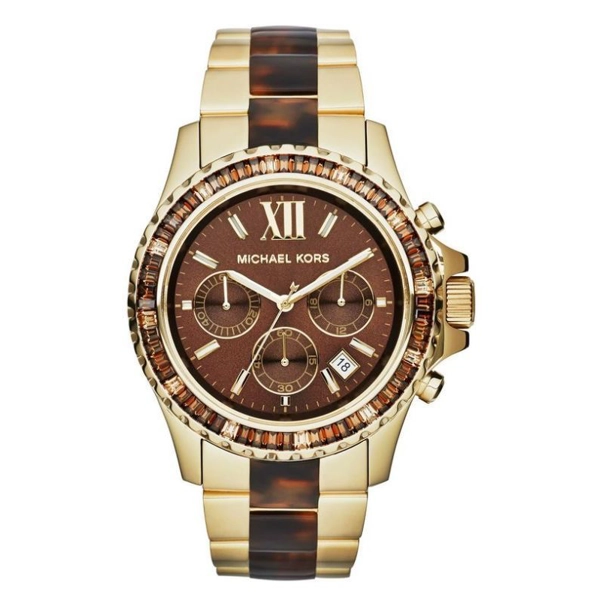 Michael Kors MK5873 Glitz Brown Dial Quartz Women's Watch