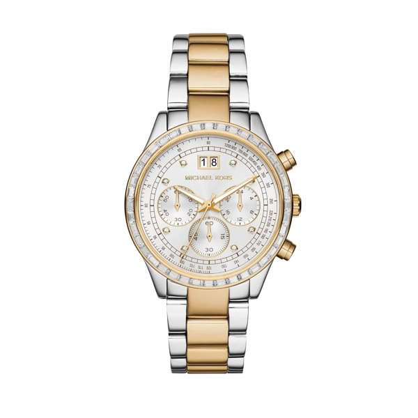Michael Kors MK6188 Silver Dial Two-Tone Ladies Watch