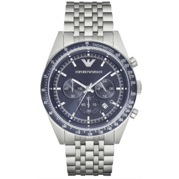 Armani AR6072 Men's Watch Blue Dial Stainless Steel