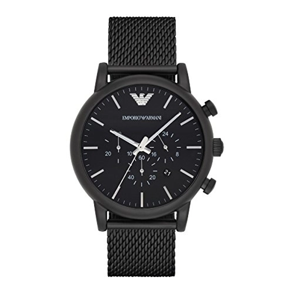 Emporio Armani AR1968 Analogue Quartz Steel Black Men's Watch