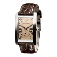Armani AR0154 - Mens Classic Leather Strap Watch