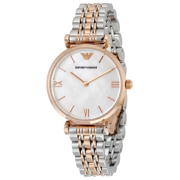 Emporio Armani AR1683 Ladies Retro Two Tone Gold Watch