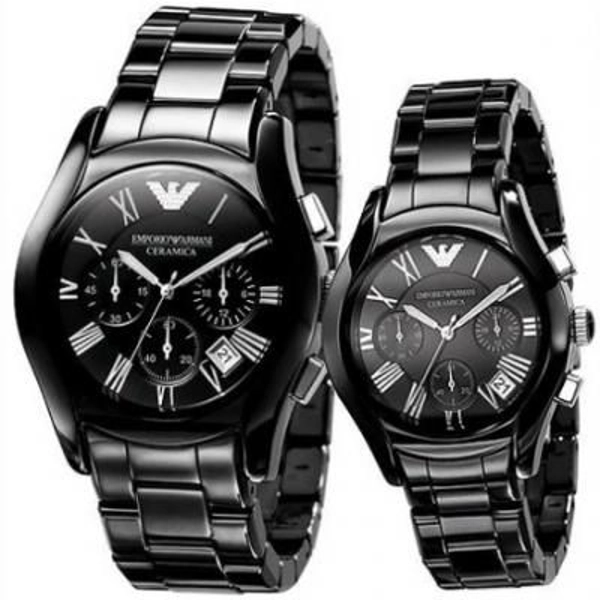 Emporio Armani His & Hers Classic Watches - AR1400 & AR1401