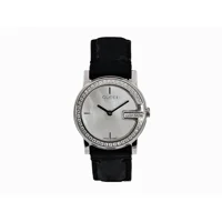 Gucci YA101509 Womens Pearl Black Leather Peti..