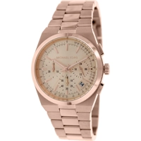 Michael Kors Chronograph Rose Dial Rose Gold-t..