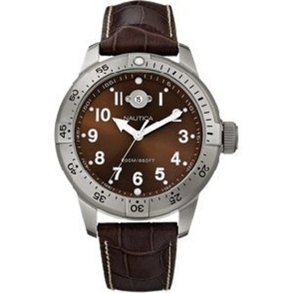 Nautica A13022G Men's Genuine Leather Watch