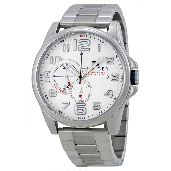 Tommy Hilfiger Men's 1791006 Analog Display Quartz Silver Watch