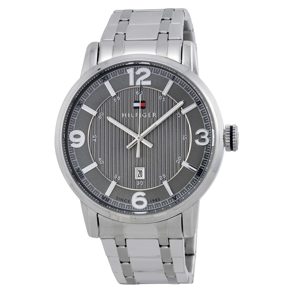 Tommy Hilfiger Men's 1710345 Analog Display Quartz Silver Watch