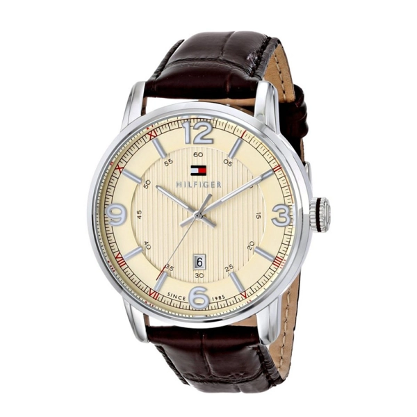 Tommy Hilfiger Men's 1710343 Stainless Steel Brown Leather Watch