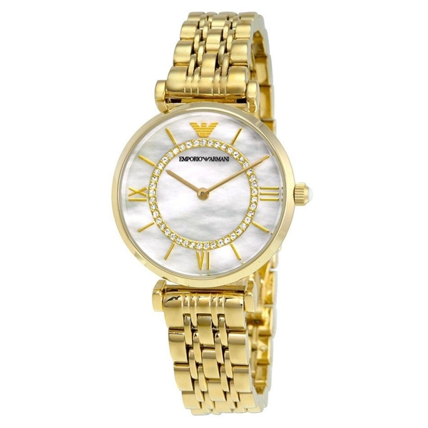 Emporio Armani Women's AR1907 Analog Quartz Gold Watch