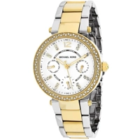 Michael Kors MK6055 Mini Parker White Glitz Di..