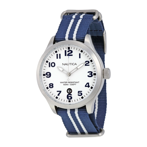 Nautica A09920G with Leather Strap Men's Quartz Watch