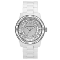 Michael Kors Women's Classic White Ceramic Sil..