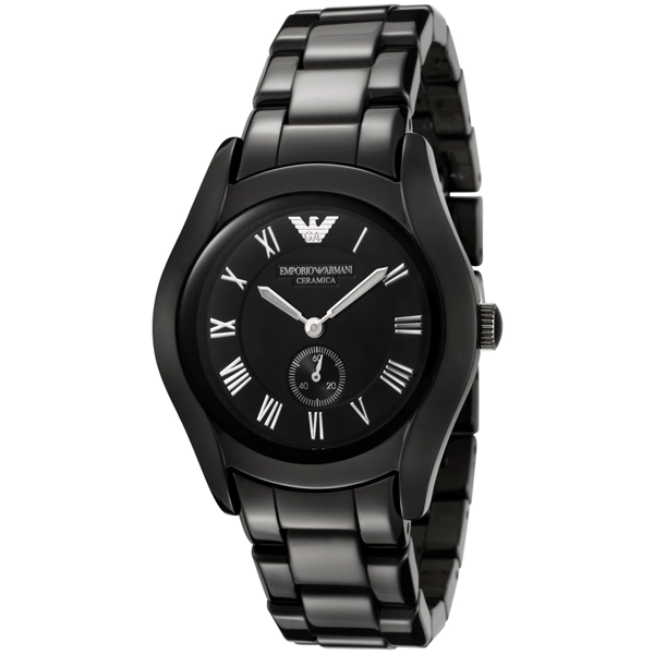 Armani AR1402 Women's Ceramica Black Dial Black Watch