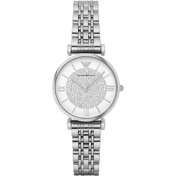 Armani Women's AR1925 Steel Bracelet Silver-Tone Dial Watch