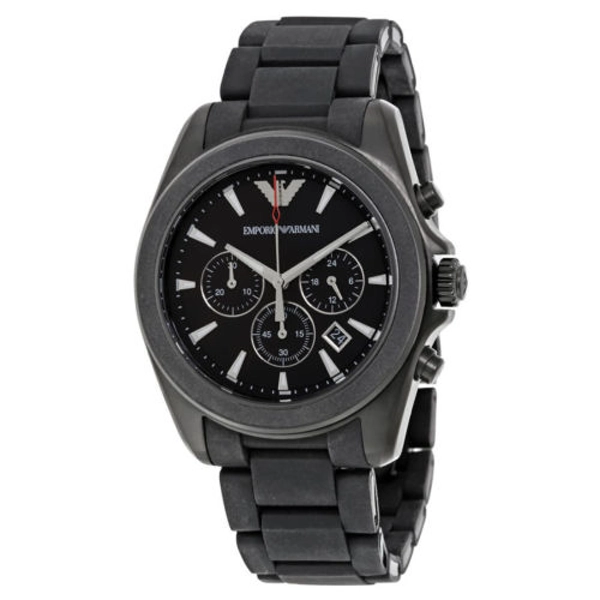 Emporio Armani Men's Ar6092 Sport Black Silicone Watch