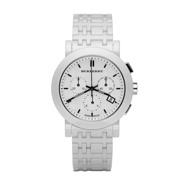 Burberry watch white Clearance