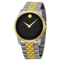 Movado Museum Black Dial Two-Tone Stainless St..