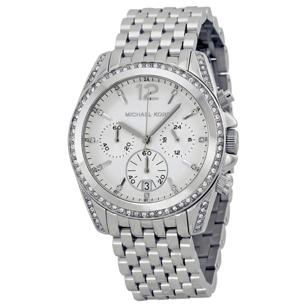 Michael Kors MK5834 Ladies Silver Pressley Watch