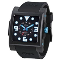 iTime Unisex Quartz Black Dial Black Strap MC4..