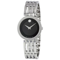 Movado Black Dial Ladies 0607051 Watch
