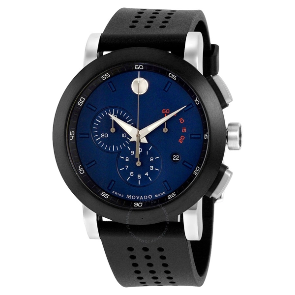 Movado Sport Navy Blue Dial Men's Chronograph 0607002 Watch