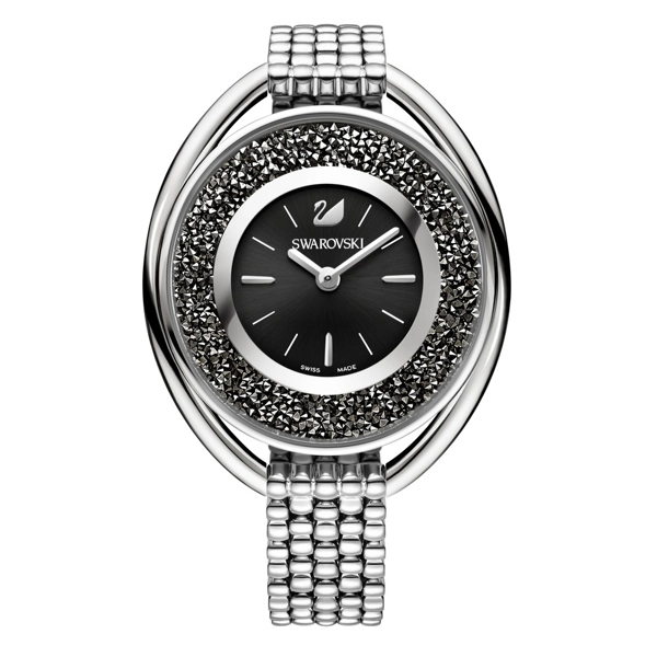 Swarovski 5181664 Ladies Crystalline Oval Black Bracelet Watch