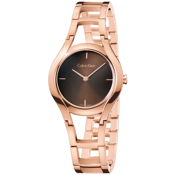 Calvin Klein K6R2362K Gold-Tone Black Dial Ladies Watch