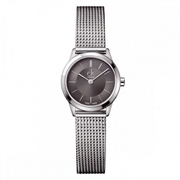 Calvin Klein K3M23124 Minimal Gray Dial Ladies Watch