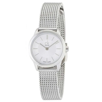 Calvin Klein K3M23126 Minimal Silver Tone Ladi..