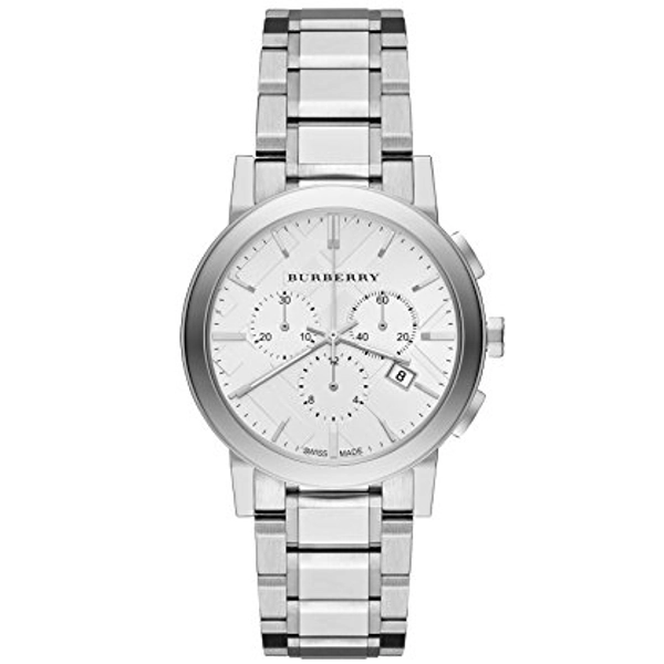 Burberry BU9750 Silver Dial Stainless Steel Gents Watch
