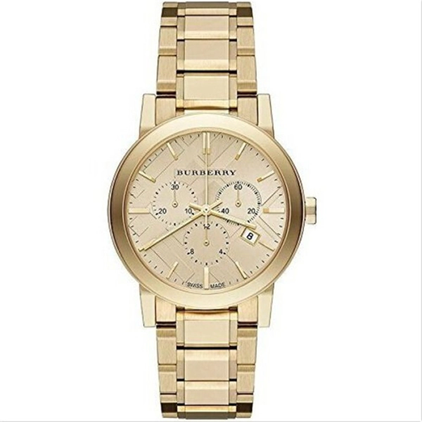 Burberry BU9753 the City Gold Tone Steel Gents Watch