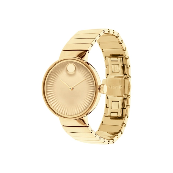 Movado 3680014 Edge Goldtone Stainless Steel Bracelet Ladies Watch