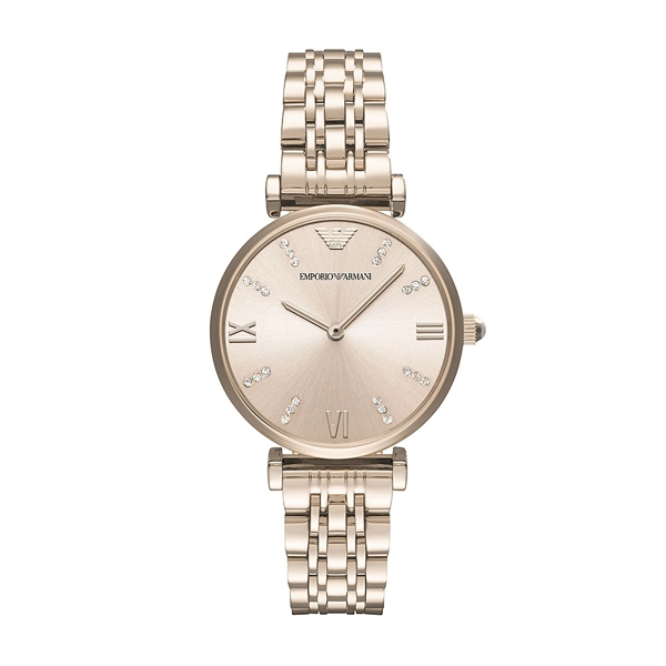 Emporio Armani AR11059 Ladies Rose Gold Blush Bracelet Watch
