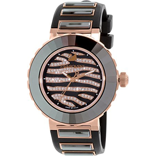 Swarovski 5080197 Octea Sport Zebra Rose Gold Tone Watch