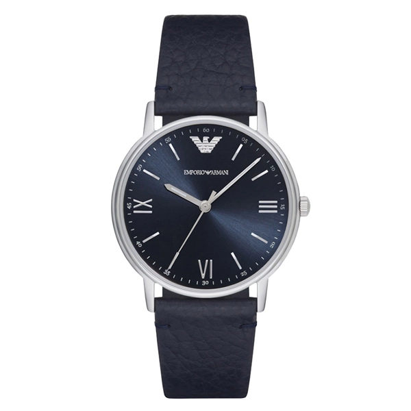 Armani AR11012 Blue Dial Ladies Blue Leather Watch