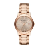 Burberry BU9034 Rose Dial Rose Gold-Tone Ladie..
