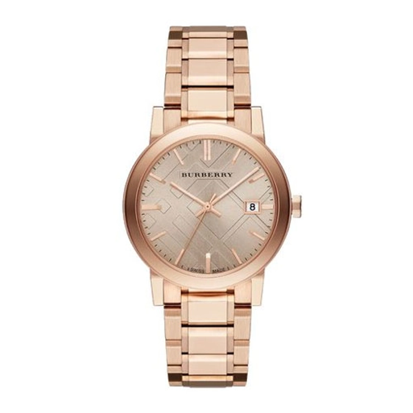 Burberry BU9034 Rose Dial Rose Gold-Tone Ladies Watch