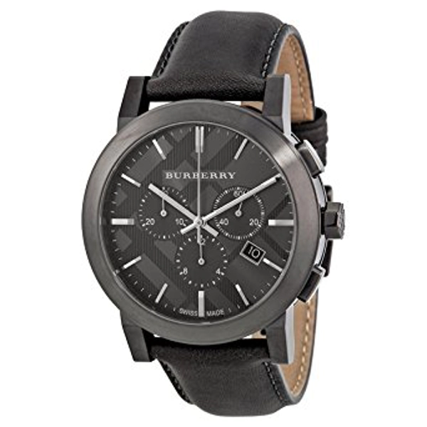 Burberry BU9364 Chronograph Dark Grey Leather Men’s Watch